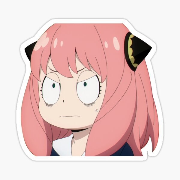 thumbnail image 2 of Spy X Family Anya Forger 'SMUG HEH' Face Vinyl Sticker Set – 3-Pack 2 of 3