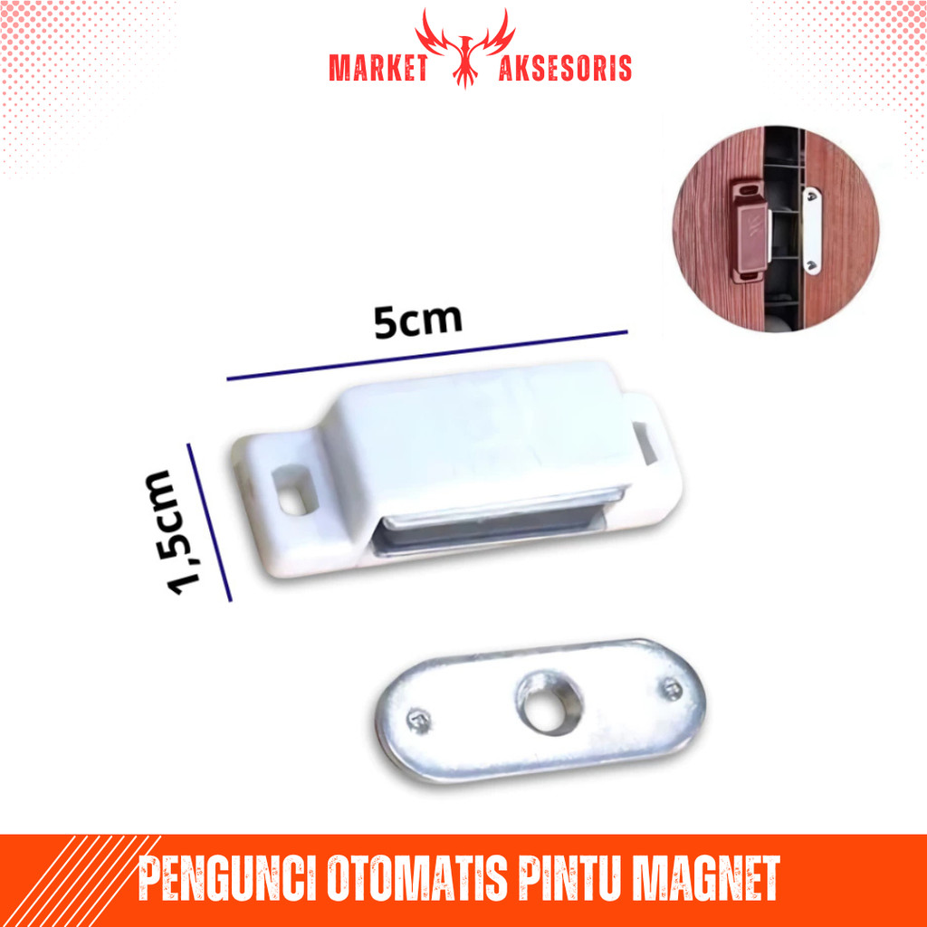 Automatic Lock Magnetic Door Pull Push Lock | Shopee Philippines