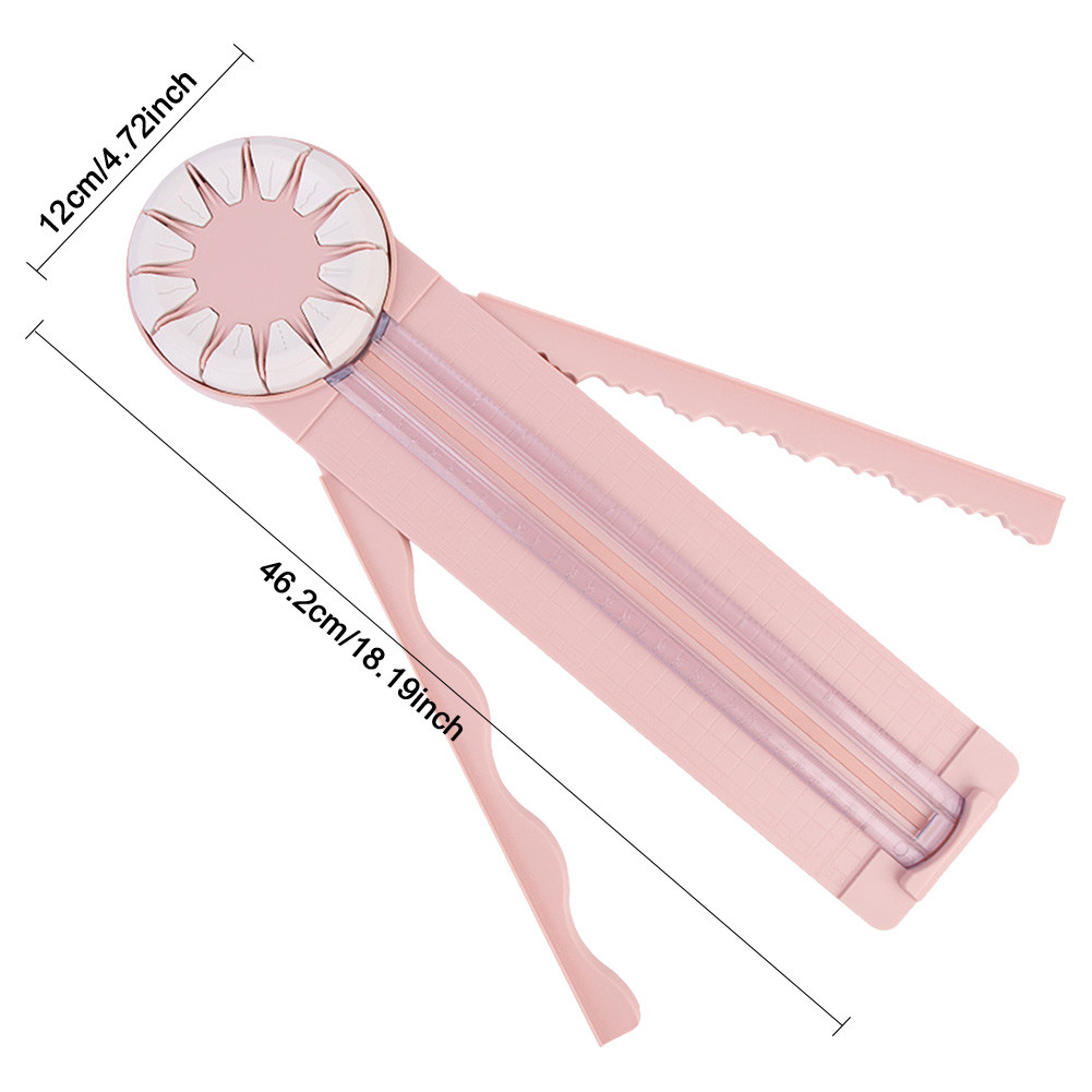12 in 1 Rotary Paper Trimmer with 12 Cutting Heads Wrapping Paper