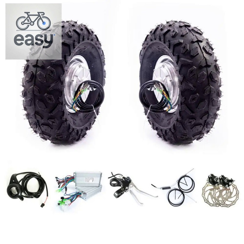 OffRoad Electric Scooter Hub Motor Kit Dual Drive Tyres 14.5inch 24V