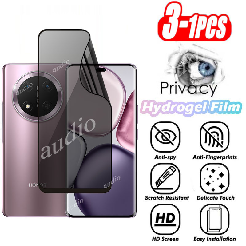 Protecteur D'écran Dipos Pour Honor X9c - Film Privé Complet Anti-regard - Noir - TPU Mat