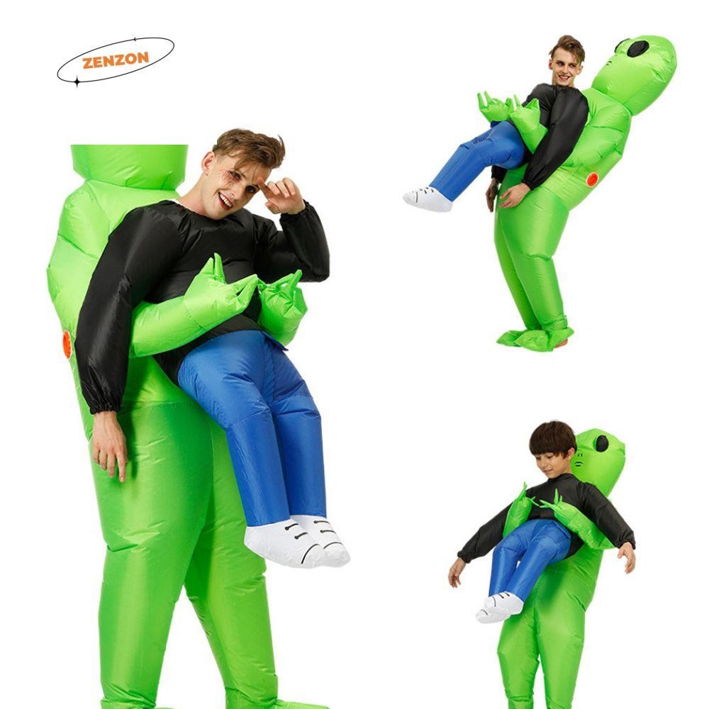 ZENZON Alien Inflatable Suit Cool Personality With Air Blower Halloween ...