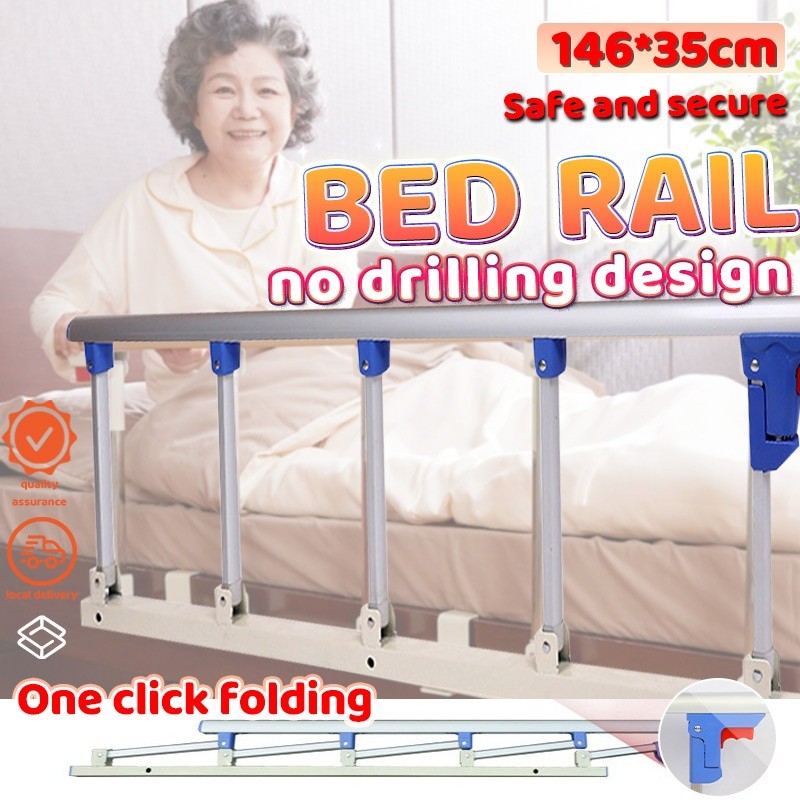 Installation without drilling! Bed Railings for Elderly Side Rails for ...