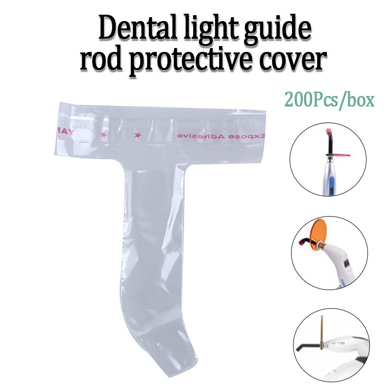 200PCS/Box Disposable LED Light Tip Curing Guide Protective Cover ...