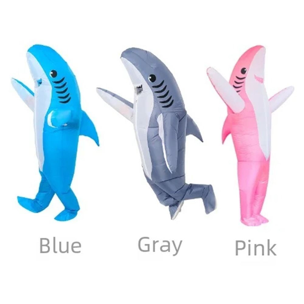 CORREIA Shark Inflatable Suit, Cute Battery Box Inflatable Shark ...