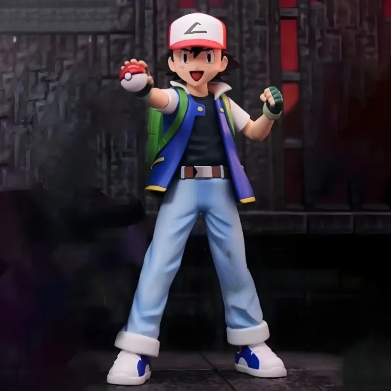 13cm/5.1in Anime Pokemen Figure Ash Ketchum Action Figures Pvc ...