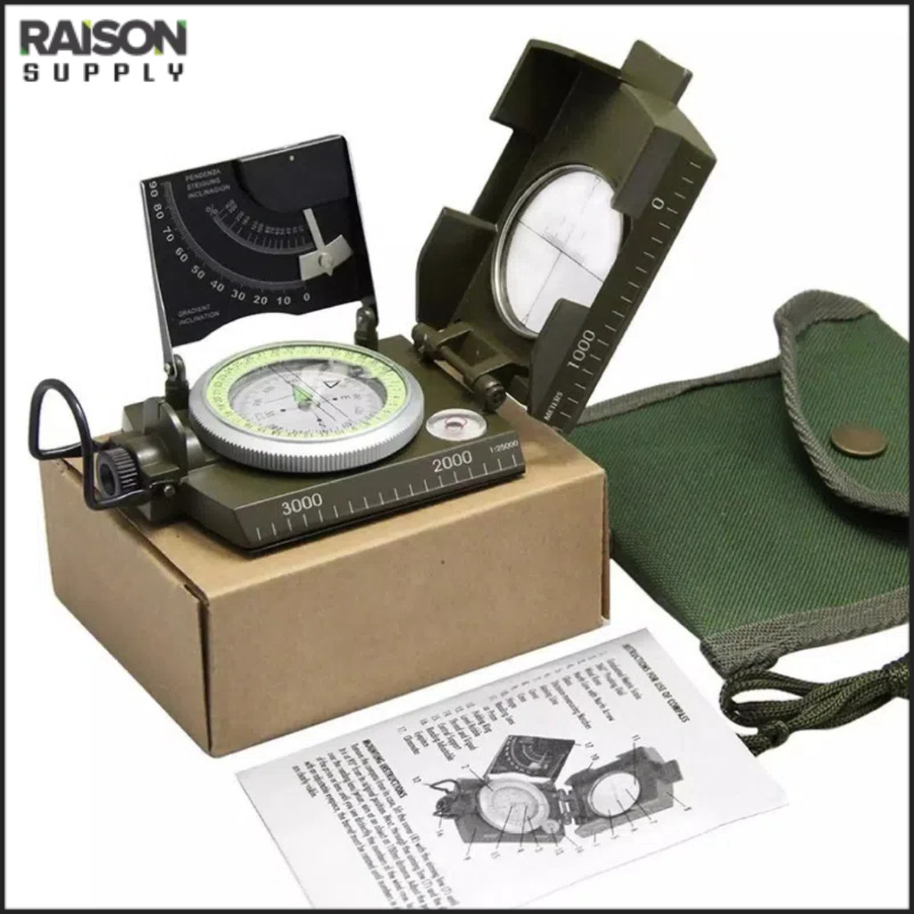 Military Grade Geological Compass Inclinometer Multi-function ...