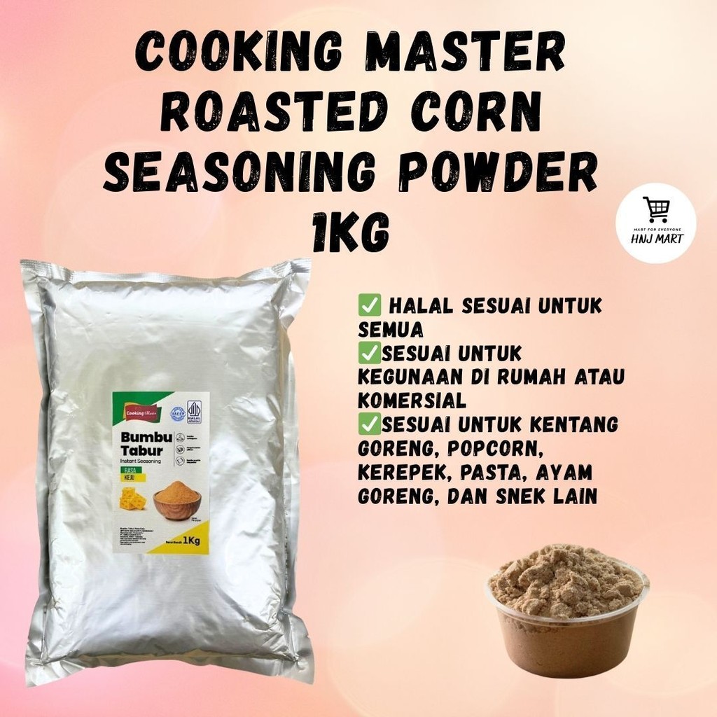 COOKING MASTER ROASTED CORN INSTANT SEASONING RASA JAGUNG PANGGANG 1KG ...