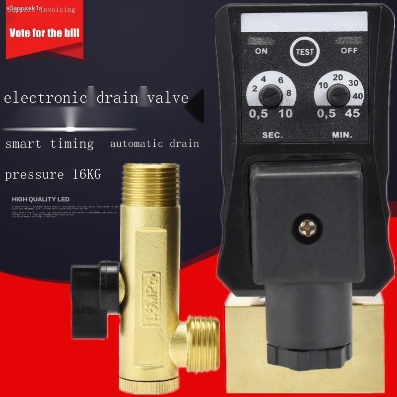 SPEEDAIRE, 1/2 In NPT Pipe, 1/4 In Drain, Timed Electric Auto Drain Valve - 13X531|13X531 - Foto 2