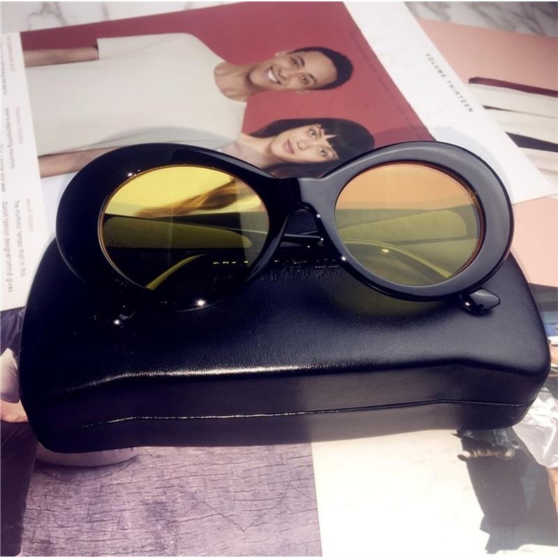 designer sunglasses clout goggles louis vuitton Clout Goggles Unisex Sunglasses Rapper Oval Shades Grunge Glasses Eyeglasses