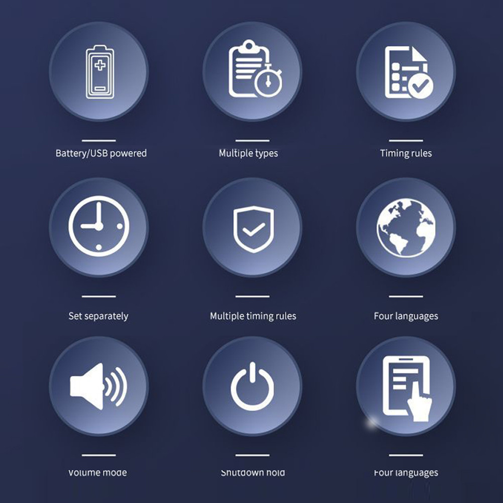 Chess Digital Timer Multifunctional Count Up Down Timer for Family