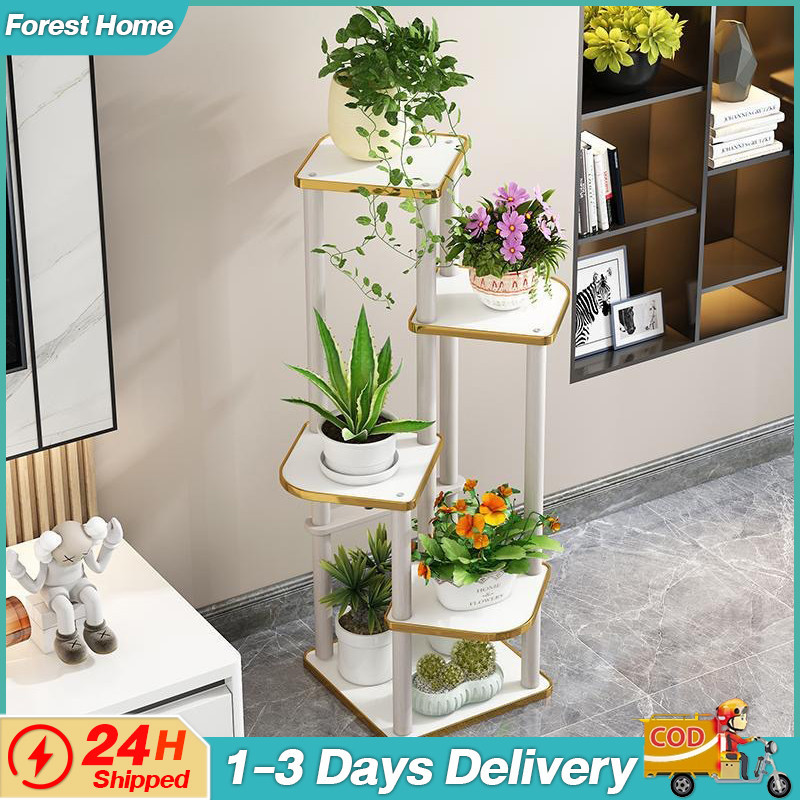 Plant Rack Display Shelf Plant Stand Solid Wood Multi-layer Indoor ...