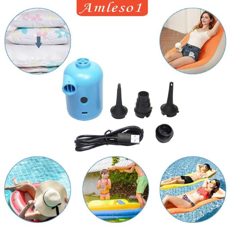 [Amleso1] Electric Electric Air Pump Home/, Inflator/Deflator Camping ...