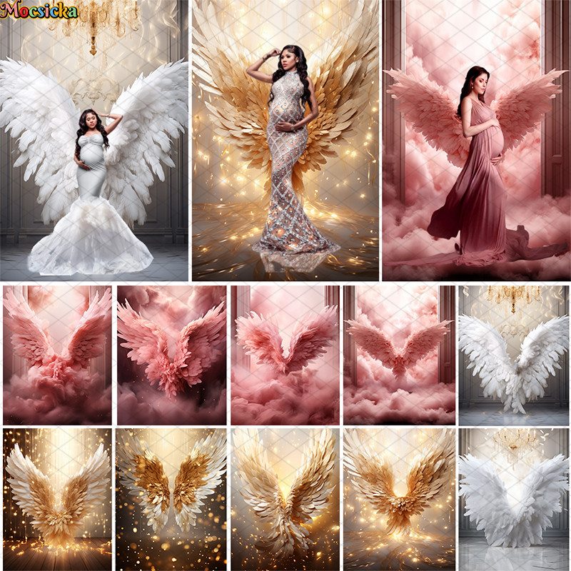 Angel Wings Backdrop For Maternity Adult Art Portrait Photography ...