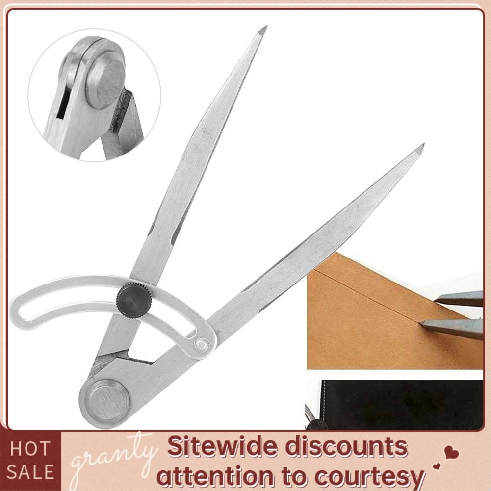 Granty Leather Craft Compass Steel Adjustable Spacing Edge Creaser DIY