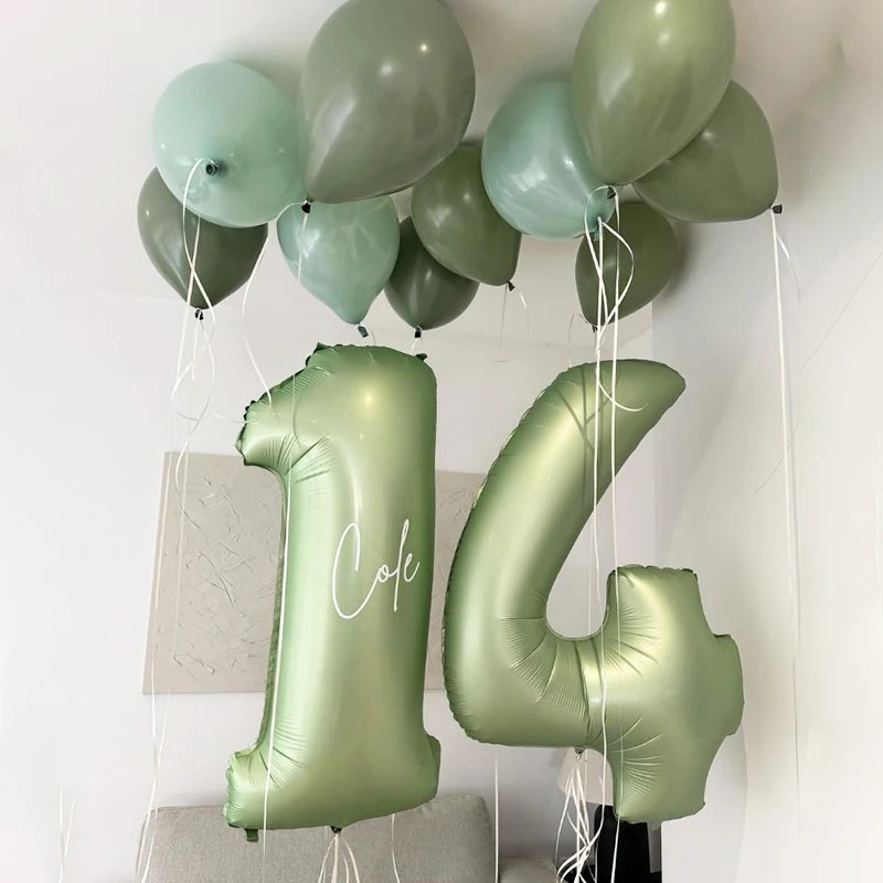 1 Set Tennis Ball And Rackets Balloons Aluminum Foil Balloons Tennis Party Favor
