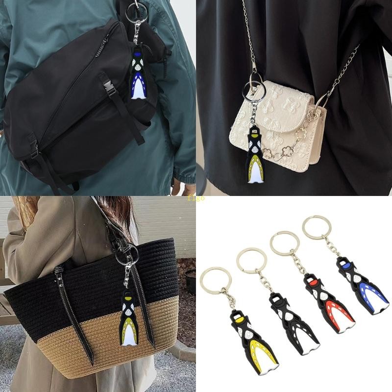 flgo Scuba Enthusiast s Mini Dive Fin Keyring Portable Scuba Fin Key