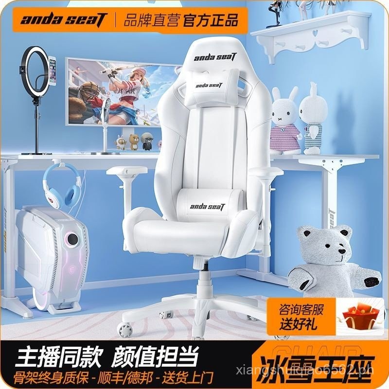 Andster Ice and Snow Throne Gaming Chair Live Anchor Chair Bedroom ...