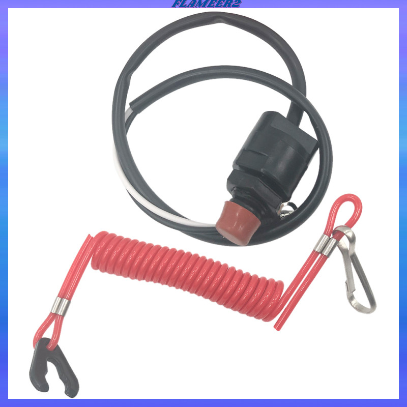 [Flameer2] Outboard Boat Engine Emergency Kill Stop Switch with Tether ...