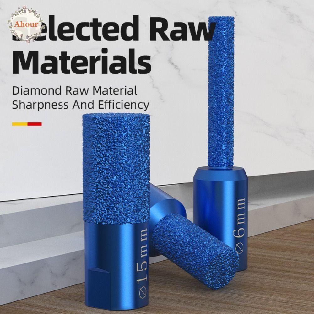 AHOUR 4 Pcs Rotary File Drill Bits, M10 Hole Saw Slotting Trimming