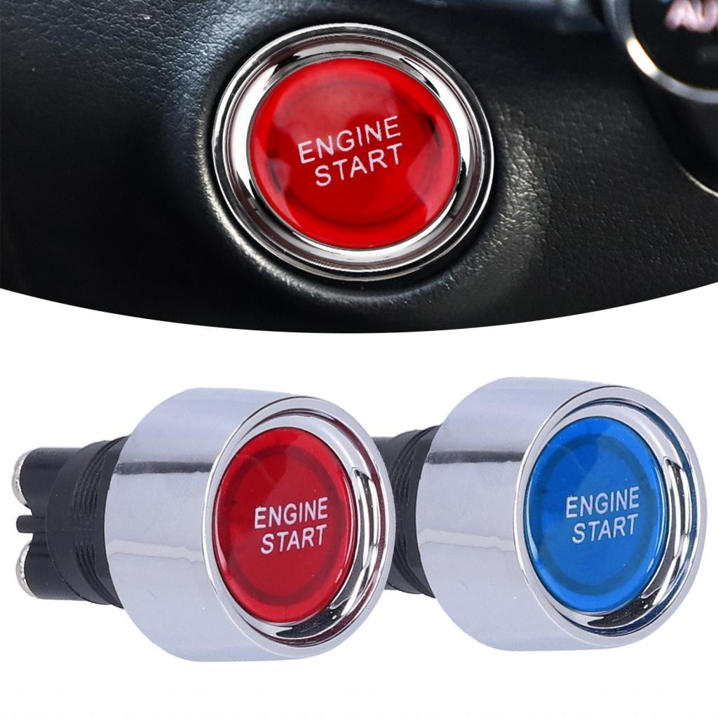 Bacony Car Ignition Switch 50A Engine Start Button Sturdy 12V DC for ...