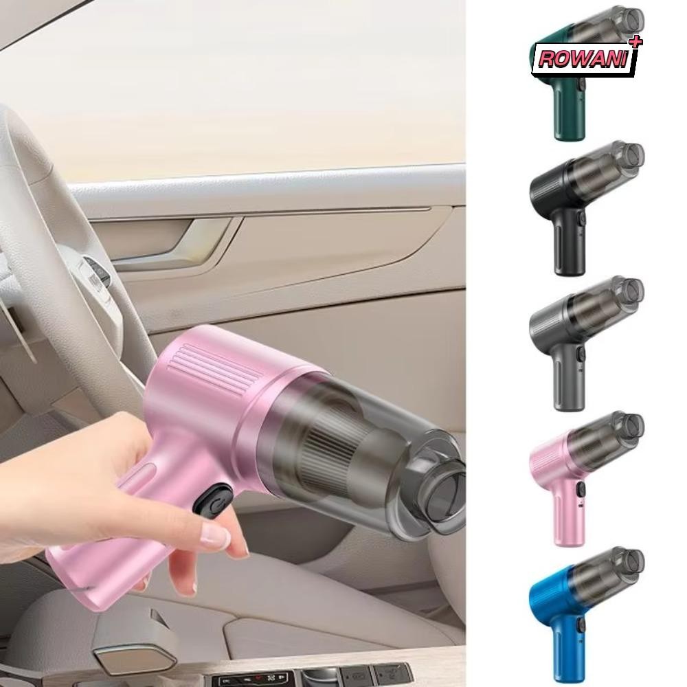 ROWAN1 Portable Car Vacuum Cleaner, Reusable 12000mAh Handheld Air