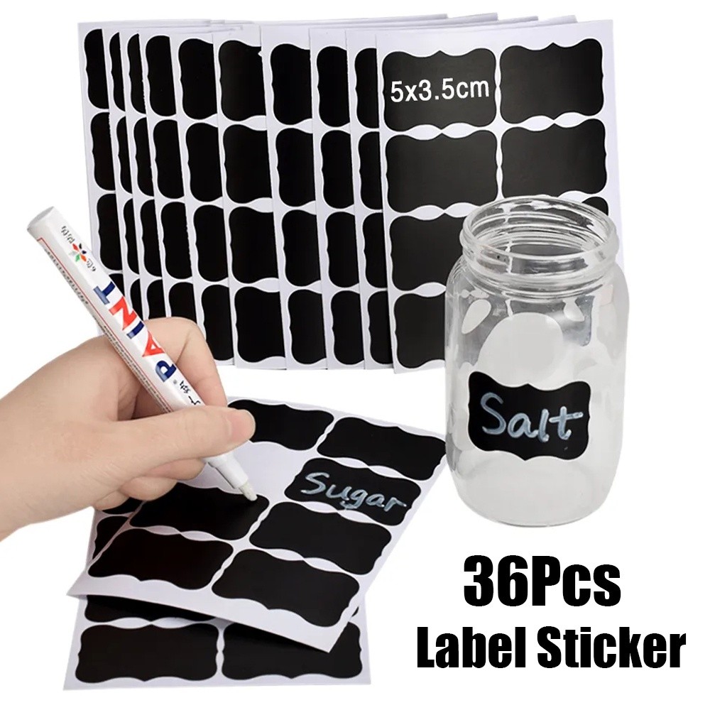 Kitchen Jam Jar Label Stickers/Waterproof Marked Labels for Classifying ...