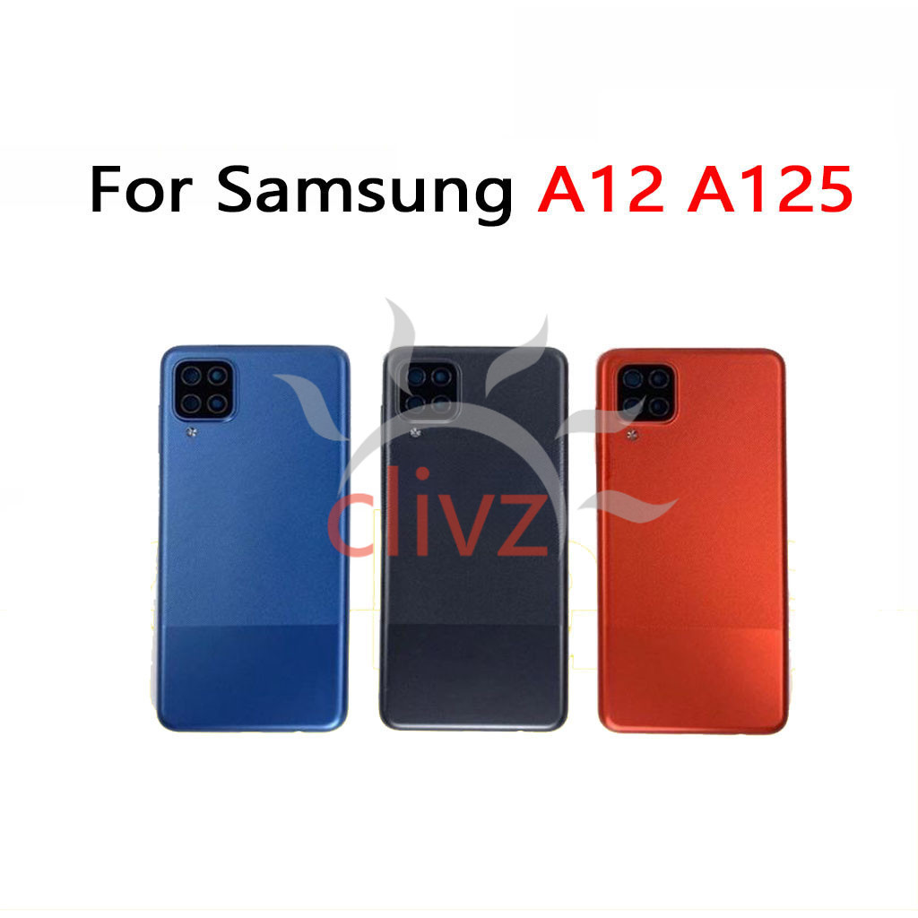 Back Cover For Samsung Galaxy A12 A125 Back Cover Door Rear Housing ...