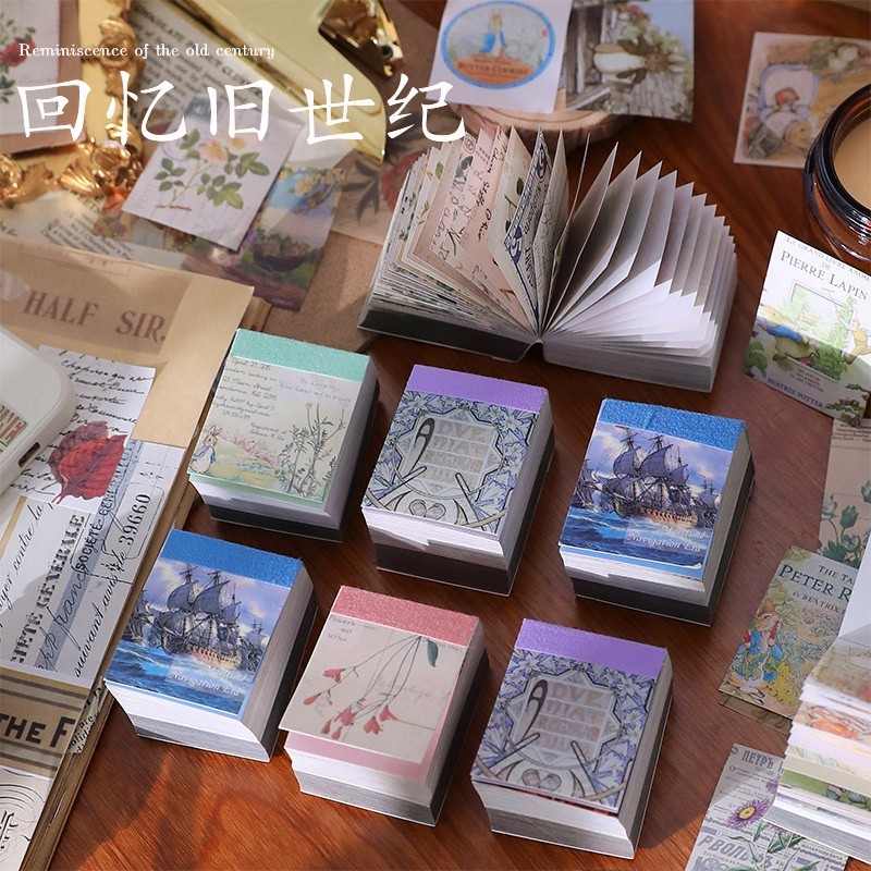 400 Pcs Mini Vintage scrapbook paper Journaling Scrapbooking Supplies ...