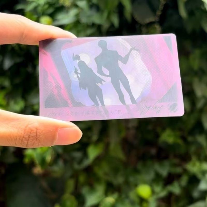 1Pcs Game Love and Deepspace 3D Card shadow Sylus Qin Che Double Sided ...