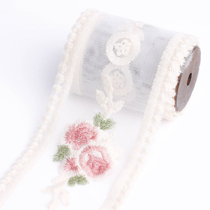 Korean Lace Ribbon Hollow Embroidery Ribbon Lace Ribbon Bowknot diy ...