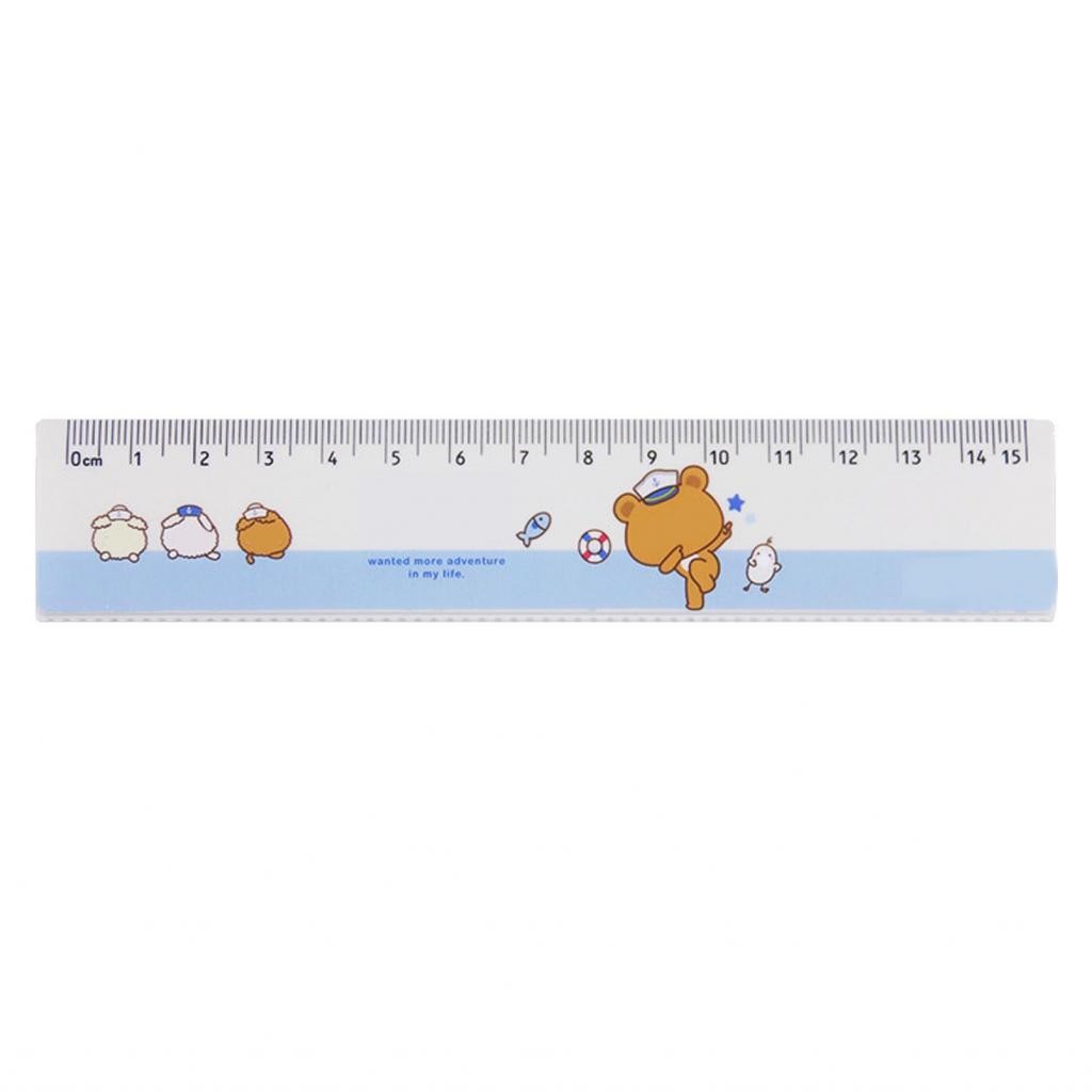 ujewndju-ph Hilitand Cute Straight Ruler Plastic Clear Student for DIY ...