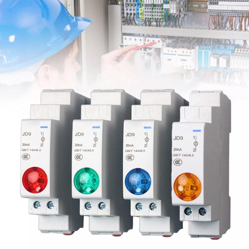 Clearance sale Din Rail Mount Signal Lamp Series AC/DC 24V Indication ...