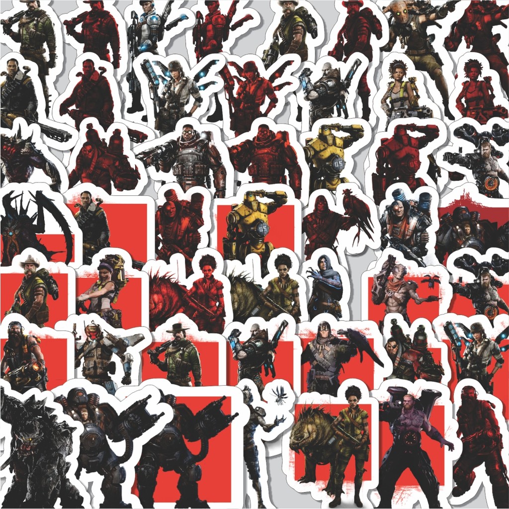 Cutting Pack Stickers Game Series Evolve Mix Character Stickers 1 ...
