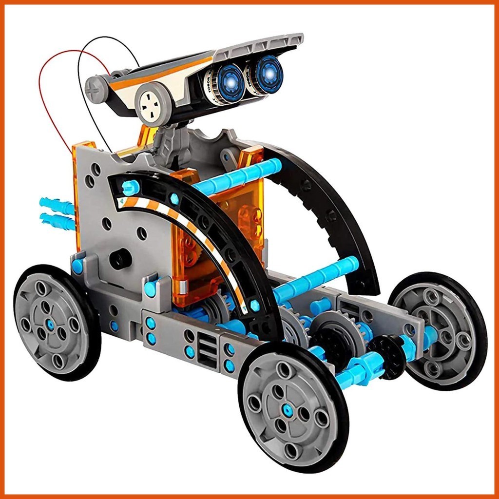 Education Solar Robot Toys Solar Robot Science Building Kits 13-in-1 ...