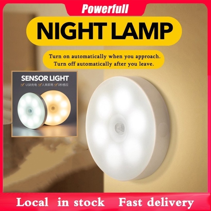Licer Led Indoor Motion Sensor Night Light Rechargeable Portable ...