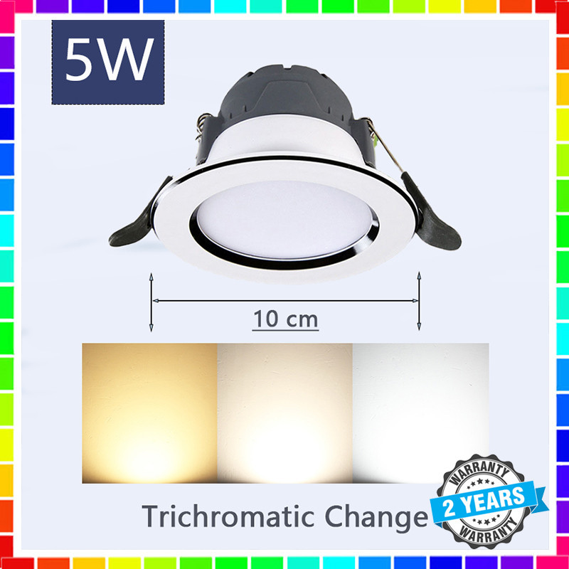 LED Downlight Recessed Pin Spotlight 5W Tri-Color 2 Years Warranty ...