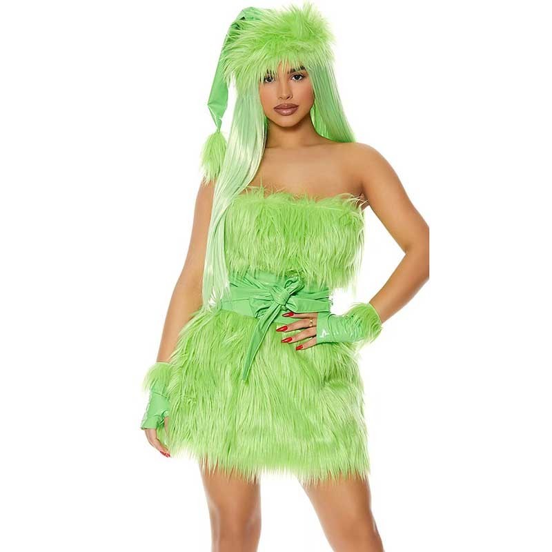 strapless open back dress Dr. Seuss Grinch Costume T-Shirt X-Large main image 1