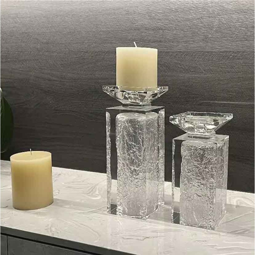 empty candlestick church Acrylic Candle Holder Stick Stand for Banquet ...