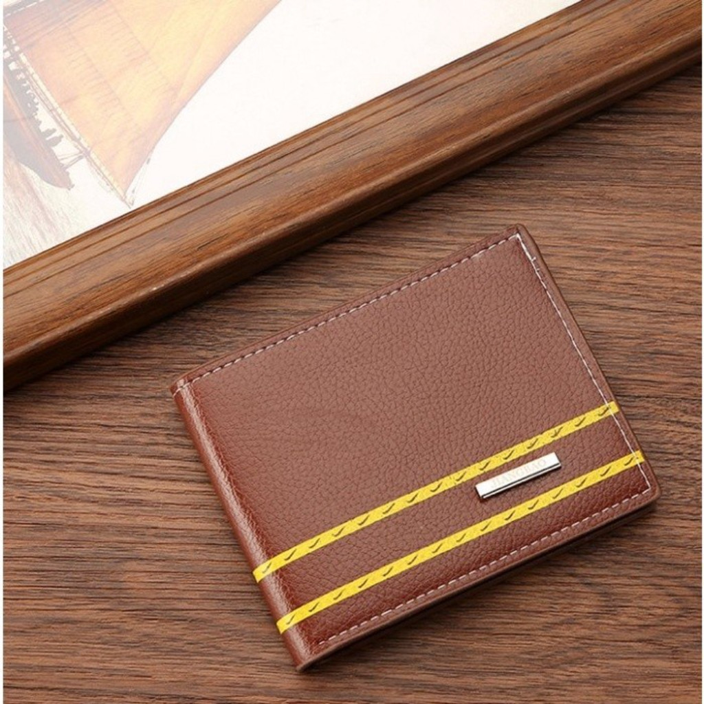 SY Men's Wallet Simple Two Line Volunteer Cool Men Wallet #JJ1916 ...