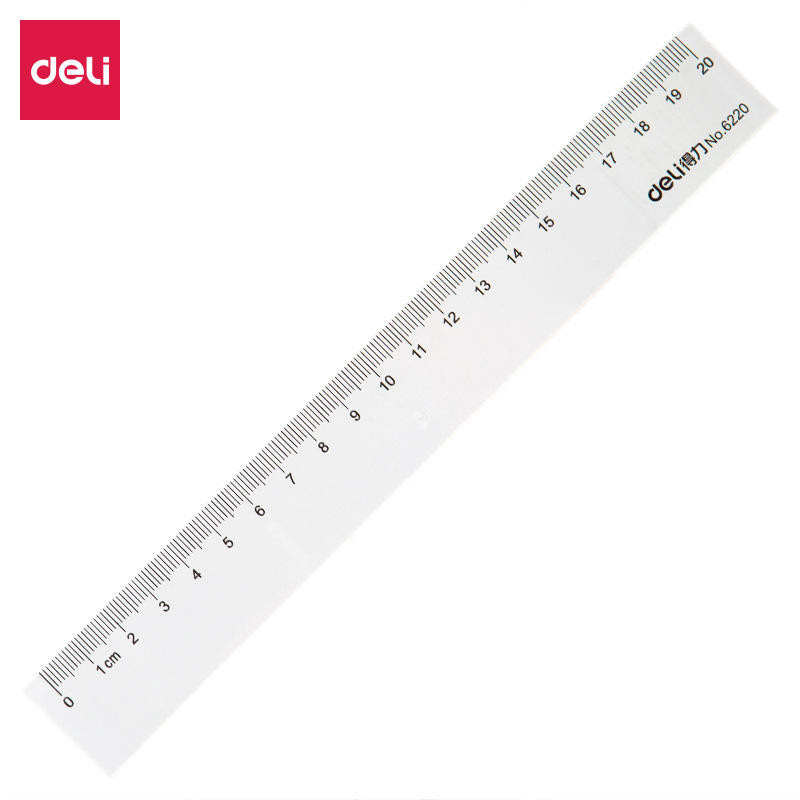 DELI/20cm/6220 plastic ruler for primary school students stationery ...