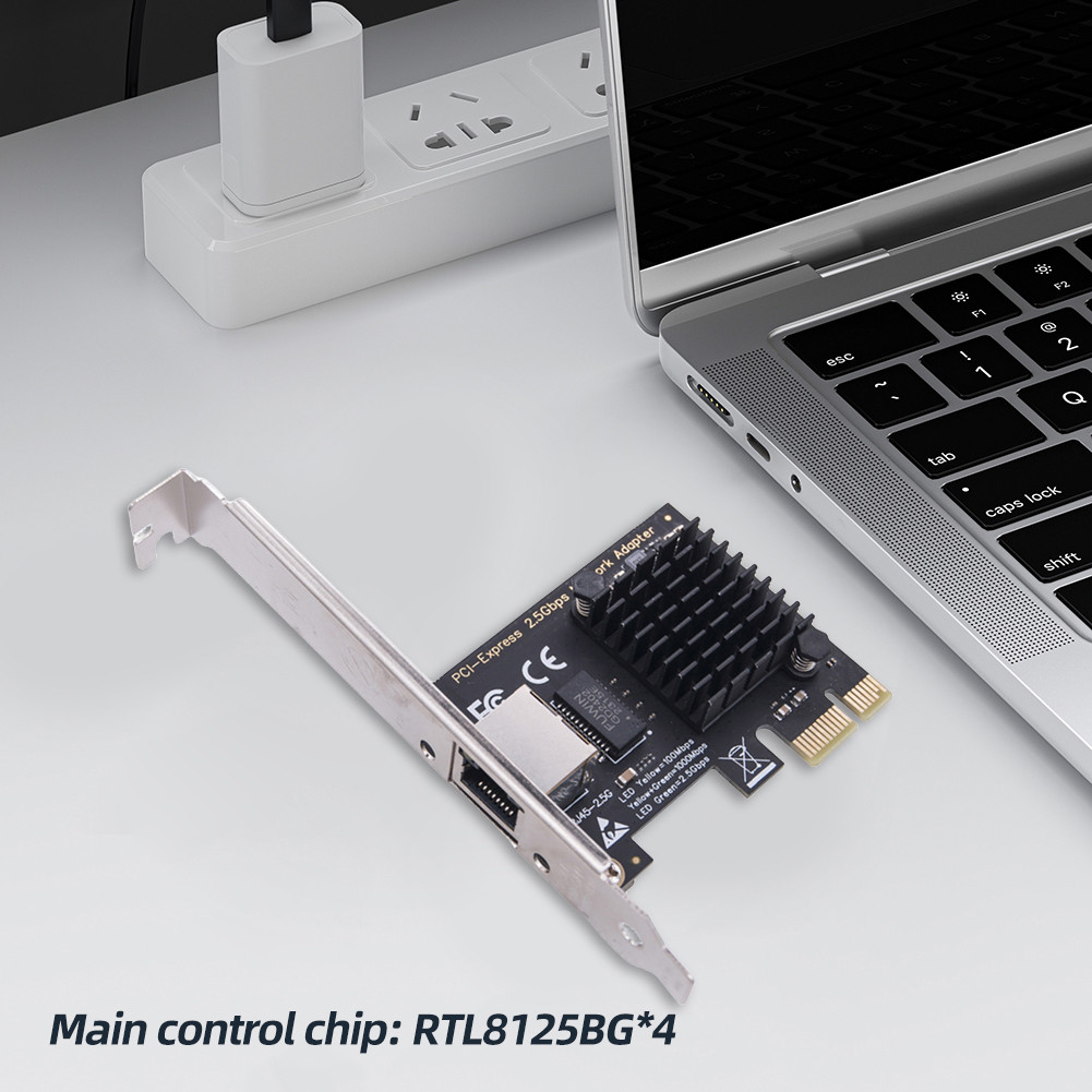 UK 1/2/4 Port 2.5GB PCIe Network Card Gigabit Card RJ45 NIC