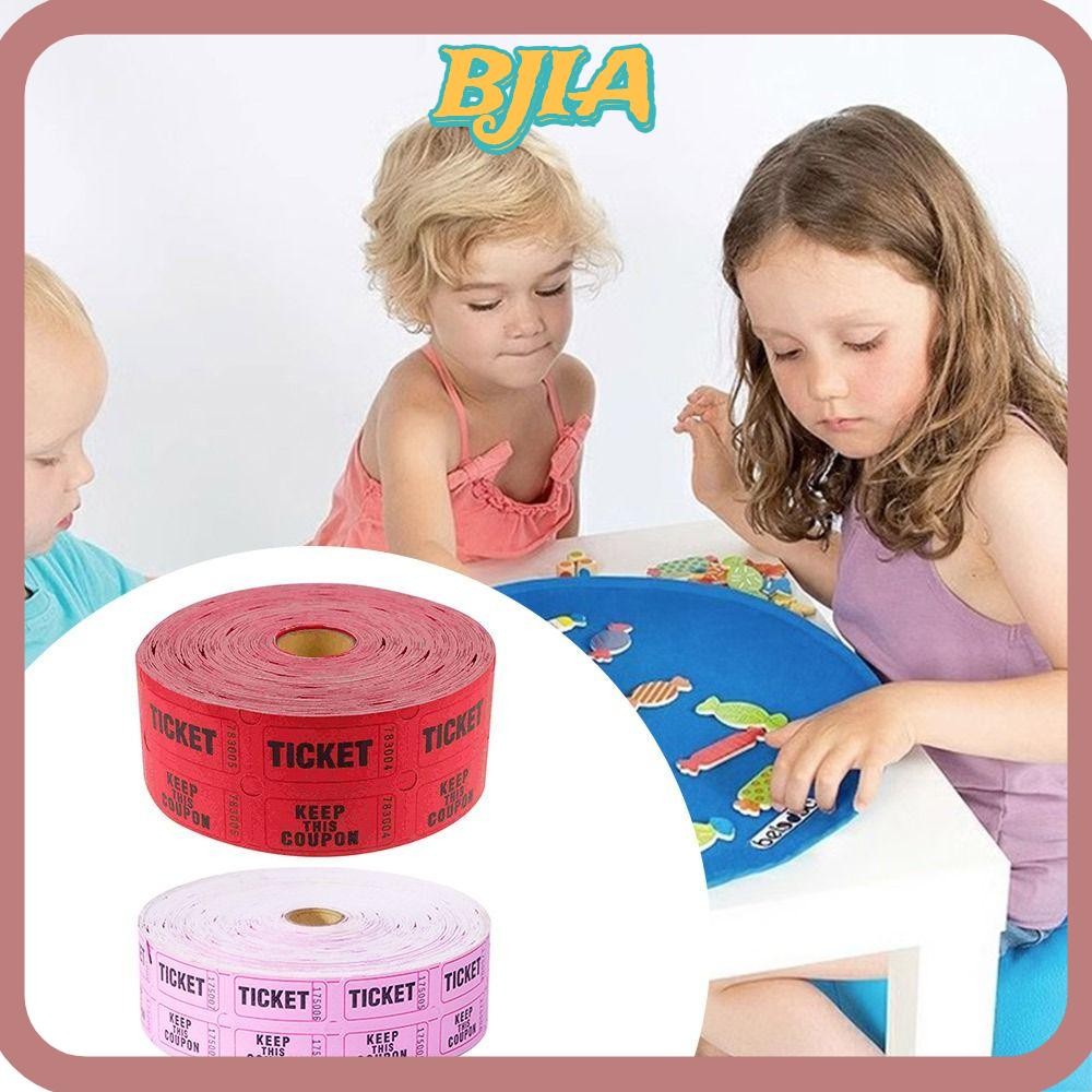 BJA Raffle Tickets, Coated Paper Playground Ticket Events Tickets ...