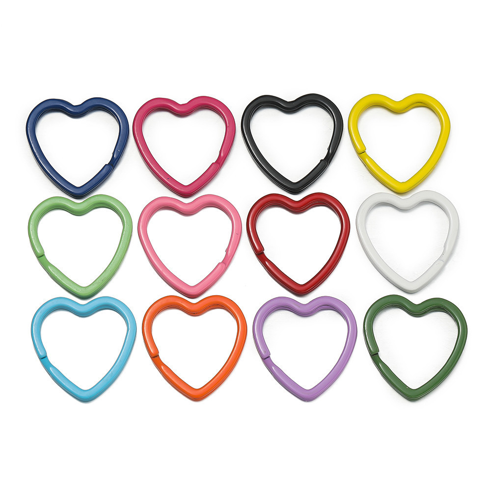 St. kunkka 5Pcs Love Key Ring Colorful Paint Love Keychain Fashion ...