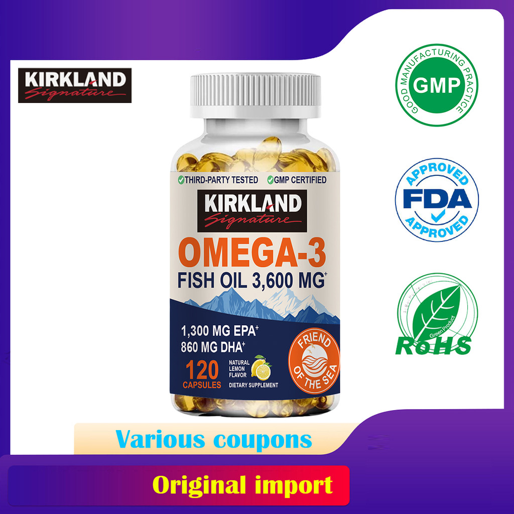 KIRKLAND Omega 3 Fish Oil with EPA & DHA Optimal Essential Fatty Acids