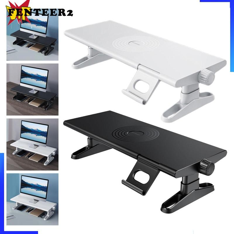 [Fenteer2] Monitor Desk Stand Monitor Stand Riser PC Height Adjustable ...