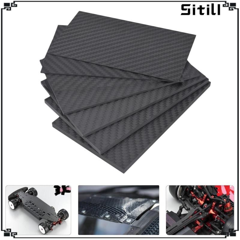 3K Carbon Fiber Plate Sheet - 1-3mm Thick, 100x250mm / 200x250mm / 100x300mm Sizes, Matte Twill Finish