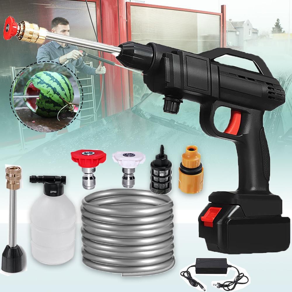 1500W Electric Cordless High Pressure Washer Foam Generator Car Washer ...