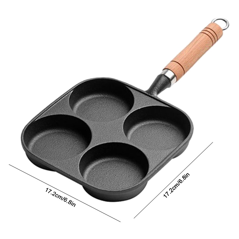 [outdoorstyle.ph] Cast iron fourhole fried egg pan hamburger fried egg