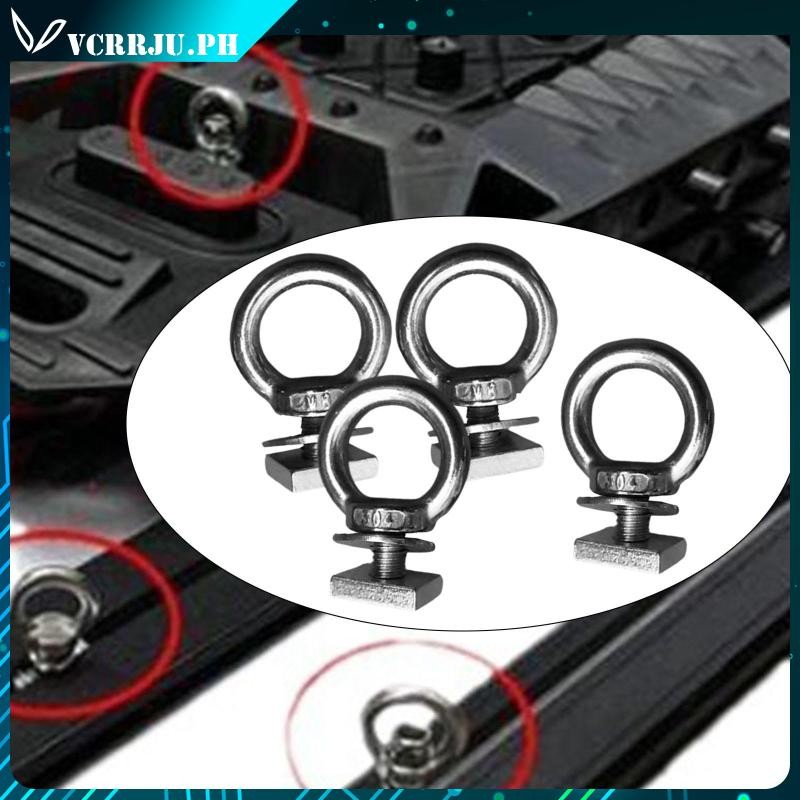 4 Pack), Imperial, Heavy Duty Stainless Steel 3/8-16 Long Eye Bolts - View #2